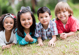 Featured Image for Happy group of kids playing at the park